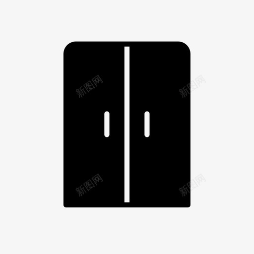 橱柜抽屉储物柜图标svg_新图网 https://ixintu.com 储物柜 填充 家具 抽屉 橱柜 衣柜