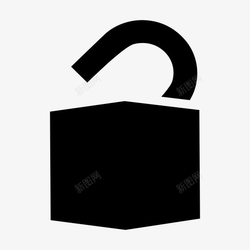 挂锁关闭打开图标svg_新图网 https://ixintu.com 关闭 安全 打开 挂锁 解锁