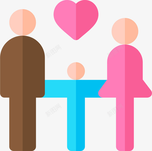 家庭治疗4扁平图标svg_新图网 https://ixintu.com 家庭 扁平 治疗