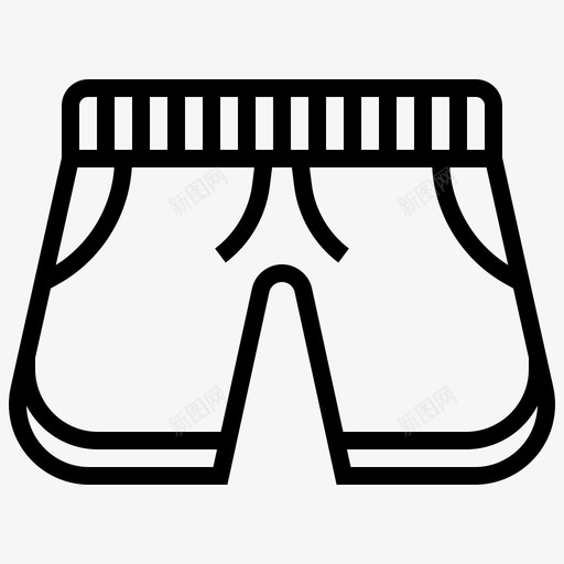 拳击短裤短裤男式图标svg_新图网 https://ixintu.com 内裤 拳击短裤 晾衣绳 男式 短裤
