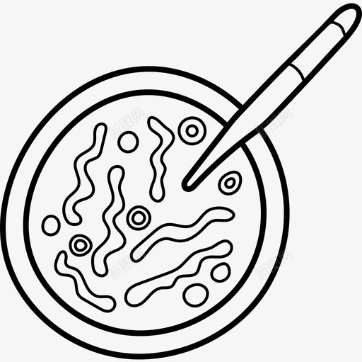 细菌医疗器械16黑色图标svg_新图网 https://ixintu.com 医疗器械16 细菌 黑色