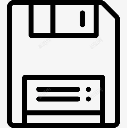 软盘技术52线性图标svg_新图网 https://ixintu.com 技术 线性 软盘