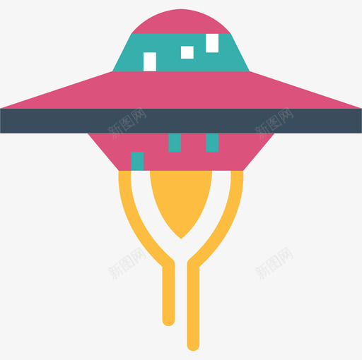 不明飞行物外星人不明飞行物2扁平图标svg_新图网 https://ixintu.com 不明飞行物 外星人 扁平