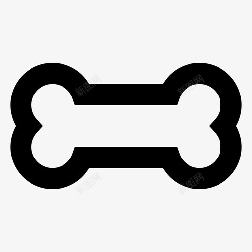 骨头狗吃图标svg_新图网 https://ixintu.com 吃 各种图标 狗 用户界面 骨头