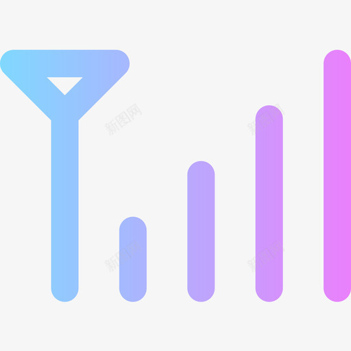 Wifi触点9渐变图标svg_新图网 https://ixintu.com Wifi 渐变 触点