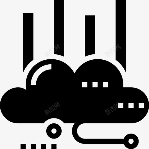 数据分析云服务6glyph图标svg_新图网 https://ixintu.com glyph 数据分析 服务