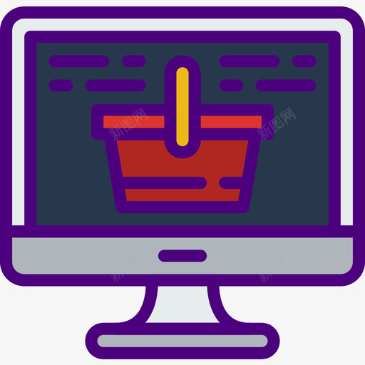 电子商务购物137线性颜色图标svg_新图网 https://ixintu.com 电子商务 线性 购物 颜色