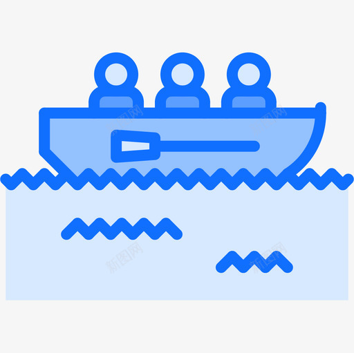 船海盗44蓝色图标svg_新图网 https://ixintu.com 海盗 蓝色