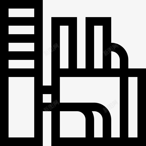 工厂可持续能源23线性图标svg_新图网 https://ixintu.com 工厂 持续 线性 能源