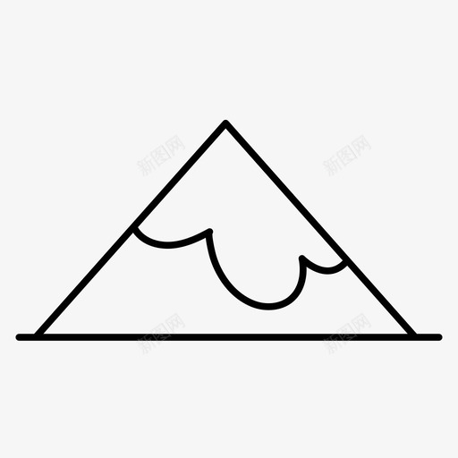 山峰岩图标svg_新图网 https://ixintu.com