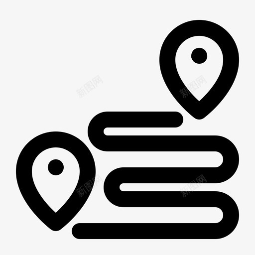 方向位置地图图标svg_新图网 https://ixintu.com 位置 图标旅游1 地图 导航 方向 旅行