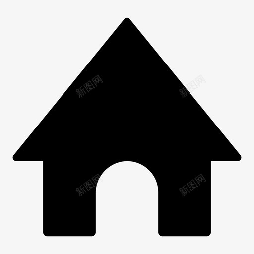 主页后台房产图标svg_新图网 https://ixintu.com 主页 后台 房产 房子 月亮