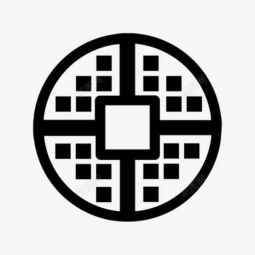 奶油华夫饼早餐图标svg_新图网 https://ixintu.com 奶油华夫饼 早餐