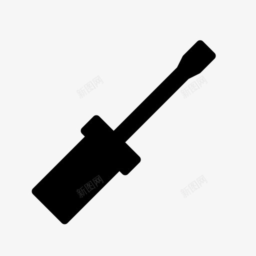 螺丝刀结构维护图标svg_新图网 https://ixintu.com 工具 结构 维修 维护 螺丝刀 螺丝刀标志