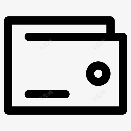 钱包现金电子商务图标svg_新图网 https://ixintu.com 支付 现金 电子商务 线路 钱包