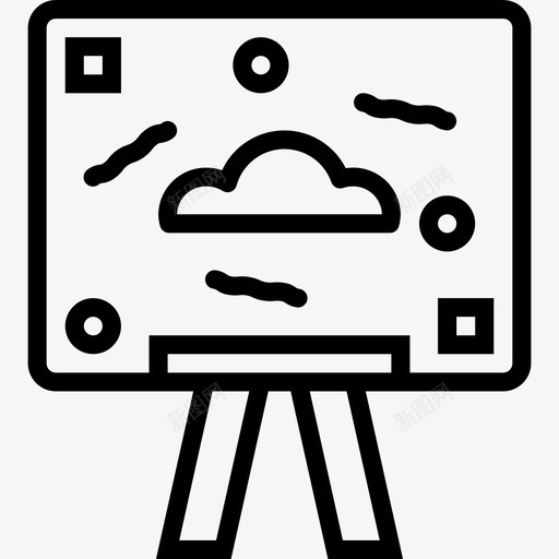 画布艺术家2线性图标svg_新图网 https://ixintu.com 画布 线性 艺术家2