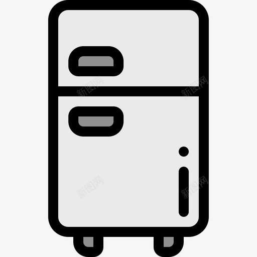 冰箱酒店服务22线性颜色图标svg_新图网 https://ixintu.com 冰箱 线性颜色 酒店服务22