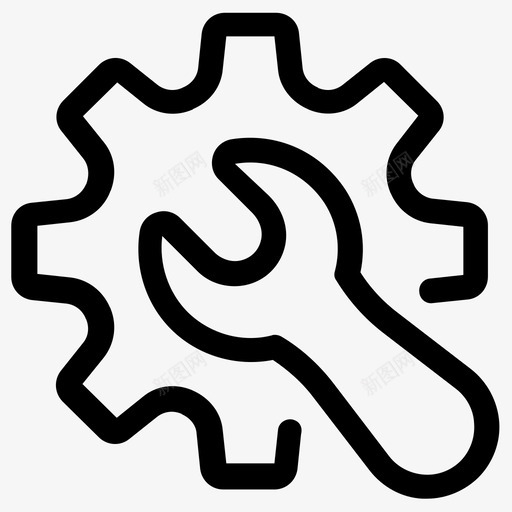 齿轮维护首选项图标svg_新图网 https://ixintu.com 维护 设置 首选项 齿轮