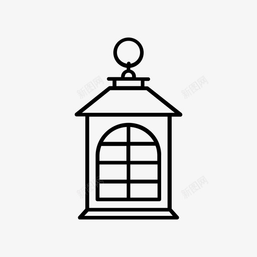灯笼伊斯兰灯图标svg_新图网 https://ixintu.com 伊斯兰 斋月 灯笼