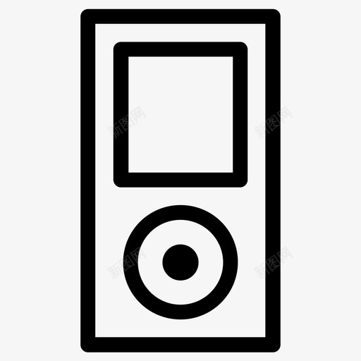 mp3音频设备图标svg_新图网 https://ixintu.com mp3 播放器 设备 音乐 音频