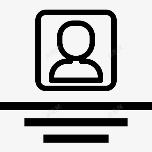 头像用户界面45线性图标svg_新图网 https://ixintu.com 头像 用户界面 线性
