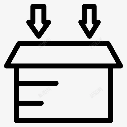全球物流线开放式物流箱图标svg_新图网 https://ixintu.com 全球 开放式 流线 物流