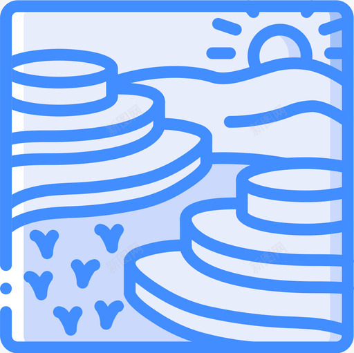 菲尔兹中国34号蓝色图标svg_新图网 https://ixintu.com 34号 中国 菲尔 蓝色