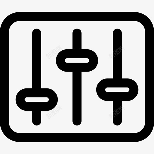 音响控制器电子47线性图标svg_新图网 https://ixintu.com 控制器 电子 线性 音响