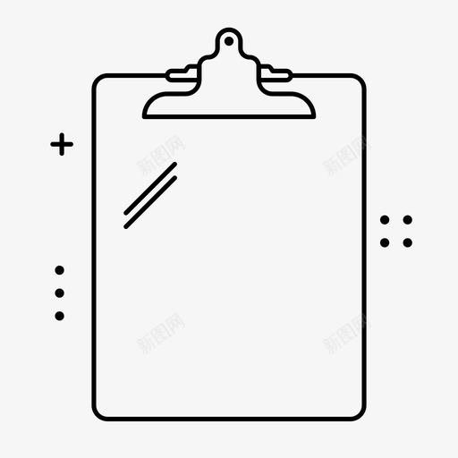 剪贴板文档文件图标svg_新图网 https://ixintu.com 剪贴板 办公室 文件 文档