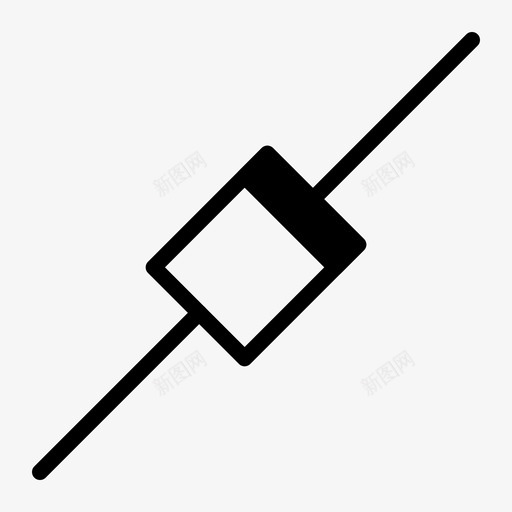 二极管元件电子图标svg_新图网 https://ixintu.com 二极管 元件 电子 电子元件外形样式 齐纳