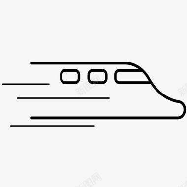 火车子弹头列车引擎图标图标