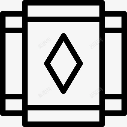 纸牌扑克2直线型图标svg_新图网 https://ixintu.com 扑克 直线 纸牌 线型