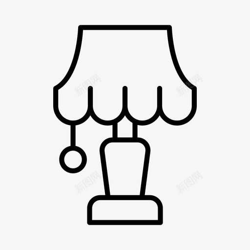 灯古董轻图标svg_新图网 https://ixintu.com 华丽 古董 复古 灯 老式 轻