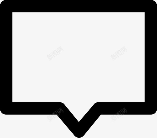 聊天评论收件箱图标svg_新图网 https://ixintu.com 收件箱 消息 聊天 评论