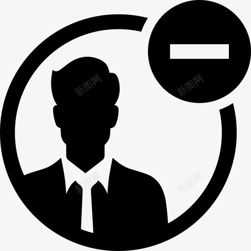 删除用户员工图标svg_新图网 https://ixintu.com 删除 员工 用户
