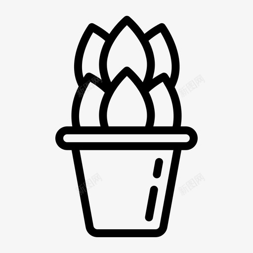 红掌花植物图标svg_新图网 https://ixintu.com 名花 植物 红掌 花瓶