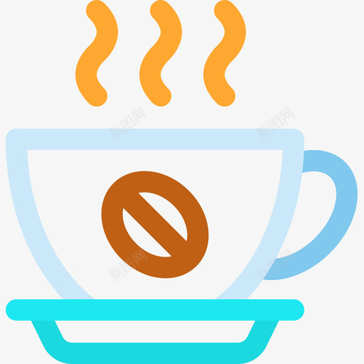 咖啡咖啡店87线性颜色图标svg_新图网 https://ixintu.com 咖啡 咖啡店 线性 颜色