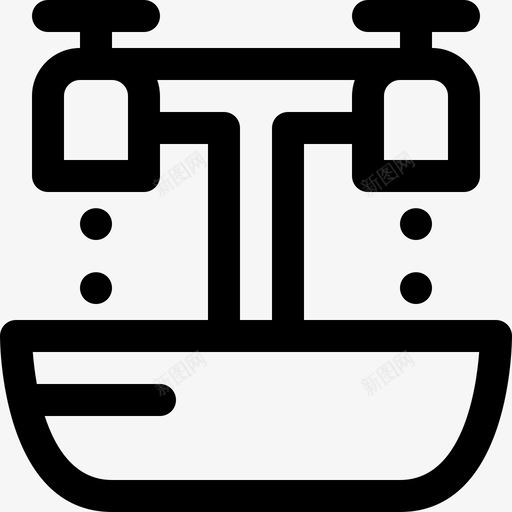 水槽清洁手图标svg_新图网 https://ixintu.com 整理 水槽 清洁 肥皂