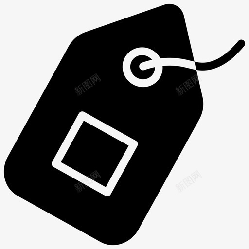 购物标签徽章折扣图标svg_新图网 https://ixintu.com 价格 优惠 填充 徽章 折扣 标签 电子商务 购物 黑色