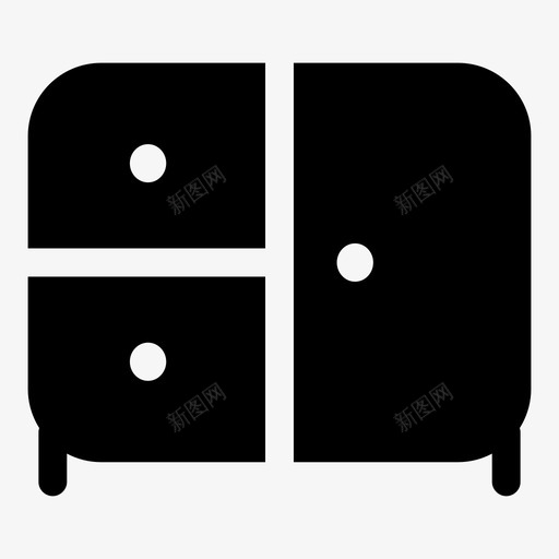 家具箱子抽屉图标svg_新图网 https://ixintu.com 家具 家居 房子 抽屉 箱子 衣柜