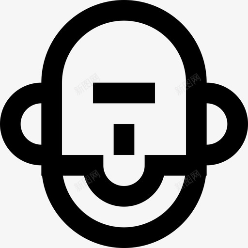 发型男士发型直发图标svg_新图网 https://ixintu.com 发型 男士发型 直发