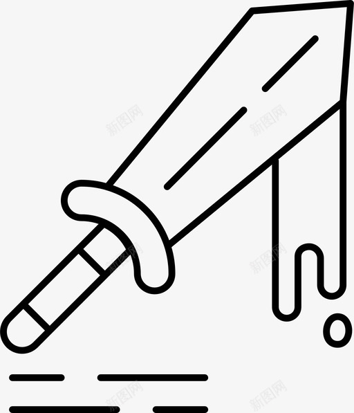 血剑图标svg_新图网 https://ixintu.com 剑 血