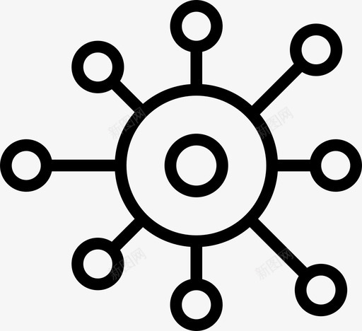 dna原子结合图标svg_新图网 https://ixintu.com dna 分享 原子 结合
