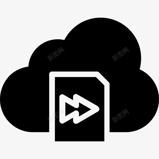前进按钮快进图标svg_新图网 https://ixintu.com 前进 多媒体 多媒体字形 快进 按钮 用户界面 界面