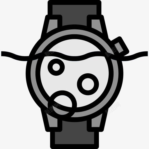 潜水表潜水11线性颜色图标svg_新图网 https://ixintu.com 潜水11 潜水表 线性颜色