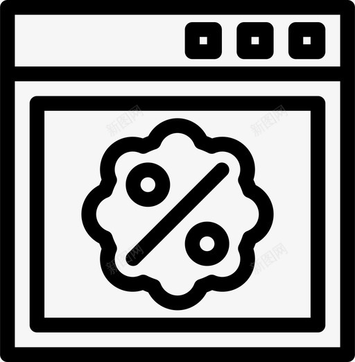 网络折扣在线图标svg_新图网 https://ixintu.com 在线 折扣 网络 购物