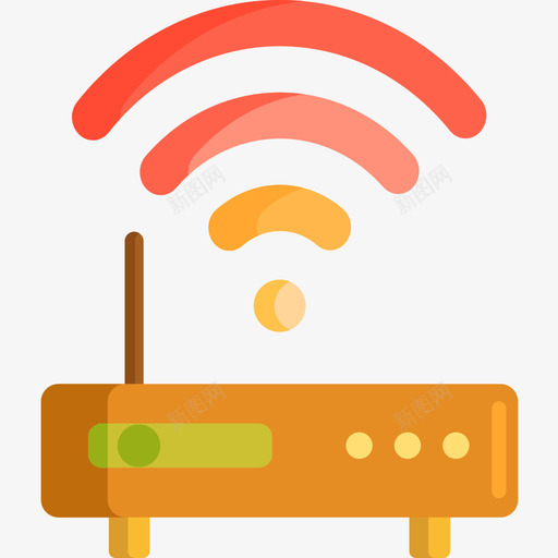 Wifi路由器旅行203扁平图标svg_新图网 https://ixintu.com Wifi 扁平 旅行 路由器