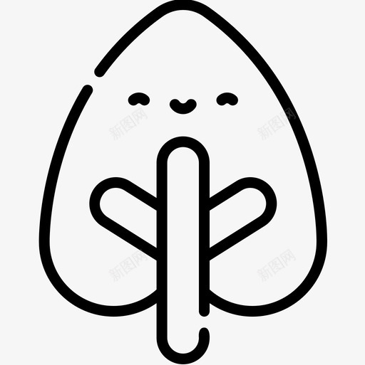 叶森林线状图标svg_新图网 https://ixintu.com 叶 森林 线状