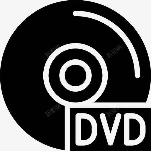 Dvd多媒体45填充图标svg_新图网 https://ixintu.com Dvd 填充 多媒体45
