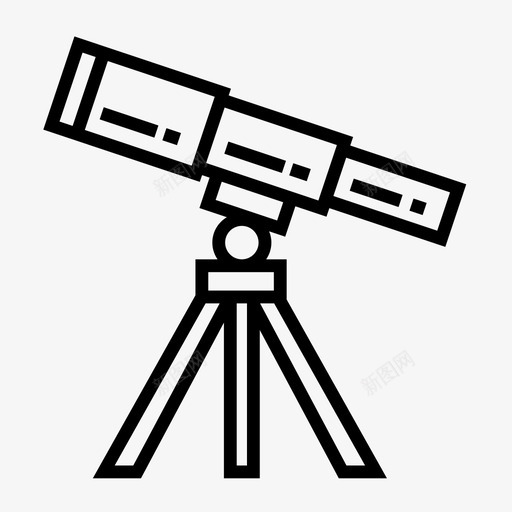 望远镜星系科学图标svg_新图网 https://ixintu.com 太空 星系 望远镜 科学